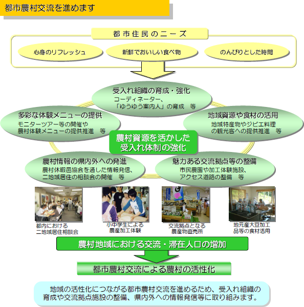 都市農村交流を進めます 都市農村交流を進めます