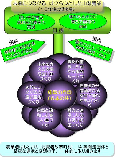 未来につながる はつらつとした山梨農業 未来につながる はつらつとした山梨農業